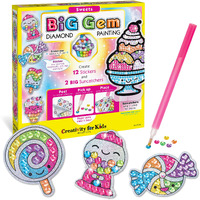 Creativity For Kids Big Gem Diamond Painting Kit: Sweets Stickers And Suncatchers - Diamond Art For Kids, Diy Stickers And Suncatcher Kit For Girls Ages 6-8+