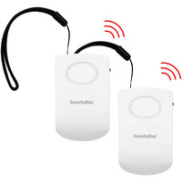 Securityman Door Handle Alarm With 130Db Vibration Triggered Portable Door Alarm - Perfect Alarm For Doors When Opening For Kids, Toddler, Elderly, Hotel, Travel, Bedroom (2 Pack Door Security Alarm)