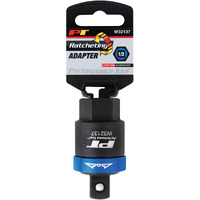 Performance Tool W32137 1/2-Inch Drive Ratcheting Breaker Bar Adapter - Converts Breaker Bar Or Sliding T-Handle Into Ratchet - Reversible Ratcheting Mechanism With Anodized Switch Collar