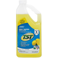Camco Tst Lemon Scent Rv Grey Water Odor Control, Stops Sink Trap Odors, For Use In Drains, Sink Traps And Waste Vents, Treats Up To 8 - 40 Gallon Holding Tanks (32 Ounce Bottle)