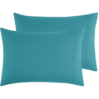 Empyrean Bedding Pillow Case - Pillow Cases Standard Size - Soft Microfiber Pillowcases - Ultra Cooling Queen Pillow Cases - Stain & Fade Resistant Teal Pillow Cases Set Of 2-20X30