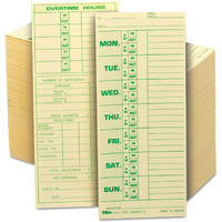 Tops 1291 Time Cards,Monday-Sunday,Overtime,500/Bx,3-1/2-Inch X8-1/2-Inch