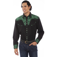 Floral Tooled Embroidery Shirt