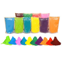 Natural Holi Gulal Colors Powder| Bright And Vibrant Holi Colors| Organic And Water-Soluble Gulal Color Powder| Perfect For Holi Festivals| Skin Friendly And Stain-Free| Pack Of 10 With 100Gms Each