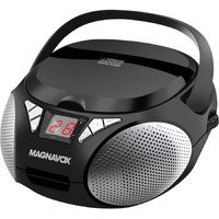 Magnavox Md6924 Portable Top Loading Cd Boombox With Am/Fm Stereo Radio In Black | Cd-R/Cd-Rw Compatible | Led Display | Aux Port Supported | Programmable Cd Player |