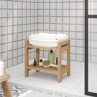 Vidaxl Bathroom Side Table 17.7""X11.8""X17.7"" Solid Wood Teak