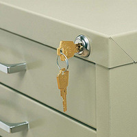 Safco Field Installable Lock Kit For Use With Five-Drawer Flat Files, Steel