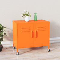 Vidaxl Storage Cabinet Orange 23.6""X13.8""X22"" Steel