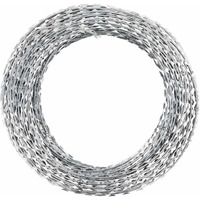 Vidaxl Bto-22 Clipped Concertina Nato Razor Wire Galvanized Steel 196.9'