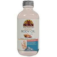 Okay Pure Naturals- Detox Salt Body Oil- Himalayan Pink Salt With Lavender And Rose Oil 4Oz