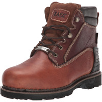 Safa Mens 6 Steel Toe Work Boots Brown Wide 10