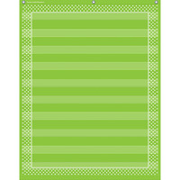 Lime Polka Dots 10 Pocket Chart