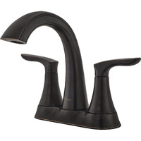 Pfister Weller Bathroom Sink Faucet, 4-Inch Centerset, 2-Handle, 3-Hole, Tuscan Bronze Finish, Lg48Wr0Y