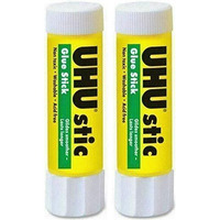 Uhu 99655 Stic Permanent Clear Application Glue Stick, 1.41 Oz (2 Pack)