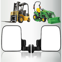 Shejisi Strong Magnetic Tractor Side Mirrors, Fit For Tractors?Forklifts?Small Dozers?Lawn Mower?Lift Trucks?Safe And Practical Accessories Compatible With John Deere,Kubota,Toyota,Yale,Crown,Case Ih
