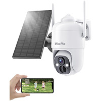 Maxiviz Solar Security Camera Wireless Outdoor, 360 View Outdoor Cameras For Home Security With Ai Motion Detection, 2K Color Night Vision, Two-Way Talk, Ip66 Weatherproof, Sd/Cloud Storage