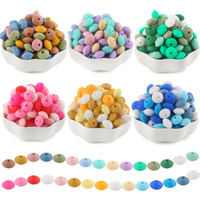 Sunrony 300Pcs Mix Color Silicone Lentil Beads, 12Mm Silicone Beads For Keychain Making Bulk Silicone Abacus Beads For Necklace Bracelet Making And Spacer Silicone Beads For Pens (Mixed 300Pieces)