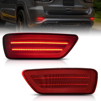 Neifiles Led Rear Bumper Reflector Lights Compatible With Jeep Compass 2011-2017 Fog Light Assembly For Grand Cherokee 2012-2018, Patriot 2013-2017, Dodge Journey 2011-2020 Pack Of 2
