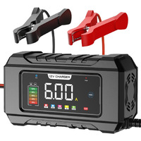 Nexpeak Nc101 Pro 6-Amp Battery Charger, 12V Smart Car Battery Trickle Charger Portable 8-Stage Automotive Battery Charger Maintainer W/Temp Compensation For Car Truck Motorcycle Lawn Mower Boat