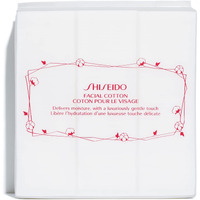 Shiseido Facial Cotton Pads - Includes 165 Squares - For Softener Application & Makeup Removal - 100% Natural, Super Soft