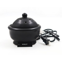 Hosley Enchanting Aromas 5"" High Electric Liquid Potpourri Pot Ceramic Warmer 110 Volts Stylish Home Fragrance Solution Compact Decor Accent For Customizable Scents Plug-And-Play Convenience For Cozy