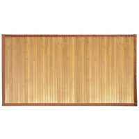 Idesign Formbu Bamboo Mat Rug Runner For Bathroom, Kitchen, Entryway, Hallway, Office, Mudroom, 34"" X 21"", Natural Wood