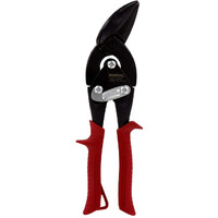 Midwest Blackout Series Aviation Snip - Left Cut Offset Tin Cutting Shears With Forged Blade & Kush'N-Power Comfort Grips - Mwt-6510Lo