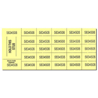 Auction Tickets - 500 Sheets - Yellow