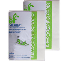Eco Living Friendly Evolon Pillow Protector | 2 Pack King Zippered Encasement | Sleep Safe Zipper Cover