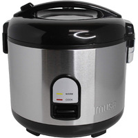 Imusa Usa Gau-00028 Electric Rice Cooker 10-Cup Uncooked Rice (20-Cup Cooked Rice), Stainless Steel