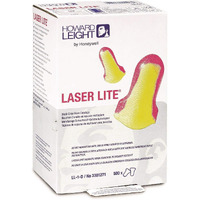 50 Pairs Howard Leight Ll-1 Laser Lite Uncorded Ear Plugs In Polybag Nrr 32 - Individually Packed In Pairs In Sealed Plastic Bag