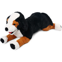 Lotfancy Dog Stuffed Animal, 26 Inch Large Bernese Mountain Dog Plush Toy, Tricolor Dog Toy, Realistic, Cute Plushies Gifts, Easter Decorations