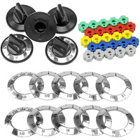 Fetechmate Universal Range Knob Kit Kn002 Rke Universal Stove Knob Compatible With Universal Electric Gas Stove -Replacement For Rk103 Ma-Xp6 Ap5641247 Tjkn002&Rk103