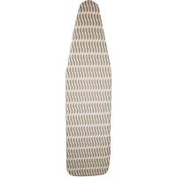 Homz 1915078 Premium Standard Width Ironing Board Cover And Pad, Taupe/Brown/White Pattern
