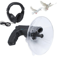 Podoy Bird Observing Listening Recording Device, Listening Device, Electronic Digital Device Sound Amplifier, Digital Recording Device Include Headphone, Visible Range Upto 300Ft Long Range