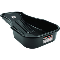 Performance Tool W4073 Heavy Duty 2.8 Quart Oil Drain Pan With Splash Guard And Tapered Spout For Lawn Equipment And Motorcycles