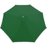 Strong Camel Replacement Cantilever Hanging Umbrella Canopy For 10Ft 8 Ribs In (Canopy Only) (Green)