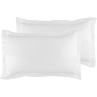 Standard Pillow Shams Set Of 2 Pc 100% Egyptian Cotton White Pillow Shams Standard Size 20X26 Pillow Cases Premium 600 Thread Count Cushion Cover Decorative Standard Size Bed Pillow Covers Set