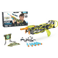 K'Nex Cyber-X C5 Neostrike - Blasts Up To 60 Ft - 176 Pieces, 4 Builds, Targets, 5 Darts - Great Gift Kids 8+
