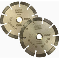 (2 Pack) Vtxmax Vss 5 Inch Dry Or Wet Cutting General Purpose Power Saw Segmented Diamond Blades For Concrete Stone Brick Masonry (5"" - 2 Pcs)