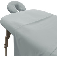 London Linens Soft Microfiber Massage Table Sheets Set 3 Piece Set - Includes Massage Table Cover, Massage Fitted Sheet, And Massage Face Rest Cover (Stone)