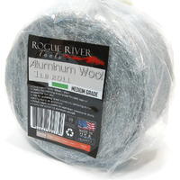 Aluminum Wool (Medium Grade) - 1Lb Roll - By Rogue River Tools. Soft Clean And Polish! Pure Aluminum