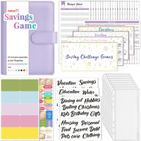 Sooez Budget Binder With Money Saving Challenge, Money Saving Binder With Cash Envelopes, Expense Sheets, Challenge Tracker & Category Labels, Envelope Savings Challenges Book For Home Office School