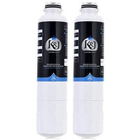 K&J Replacement Samsung Compatible Refrigerator Water Filter For Da2900020B, Rf263Beaesr, And Rf28Hmedbsr - Samsung Haf-Cin/Exp And 46-9101 Refrigerator Water Filter, Nsf 42 Certified (2-Pack)