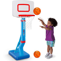 Toddler Basketball Hoop Indoor Mini Adjustable Poolside Basketball Goal With Ball Pump For Boys Girls Outdoor Toys For Backyard Game Outside Basketball Toy For Kids Age 2-4 3-5 6 7 4-8 Birthday Gifts