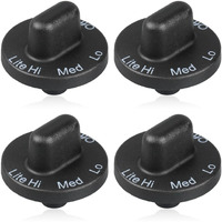 Reyhoar 4 Pcs 71001641 Cooktop Burner Knob, Range Burner Control Knob Fit For Jenn Air Downdraft Cooktop/Range/Stove
