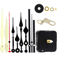 Tikround 12888 Quartz Diy Wall Clock Movement Mechanism Repair Parts Replacement Kit Sweep Silent Movement,13Mm (1/2 Inch) Maximum Dial Thickness, 23Mm (29/32 Inch) Total Shaft Length.(Black Hand)
