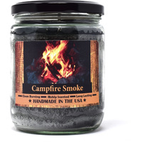 Campfire Smoke Scented Jar Candle - Highly Scented - Made With Plant Based Wax - Handmade In The Usa - Candeo Candle