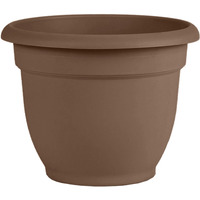 Bloem Ariana Pot Planter: 20"" - Chocolate - Durable Resin Pot, For Indoor And Outdoor Use, Gardening, Self Watering Disk Included, 11 Gallon Capacity
