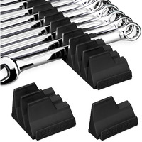 Ernst Manufacturing 5411M Magnetic Wrench Pro - Modular Wrench Storage For 40 Wrenches - Black